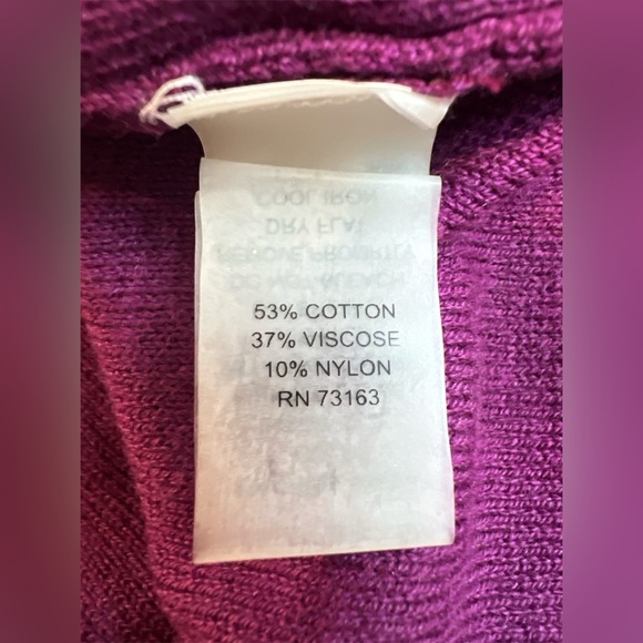 Cable & Gauge Camisole/Tank Knit, Sleeveless Women’s Top, Magenta, Size Large - Picture 3 of 11